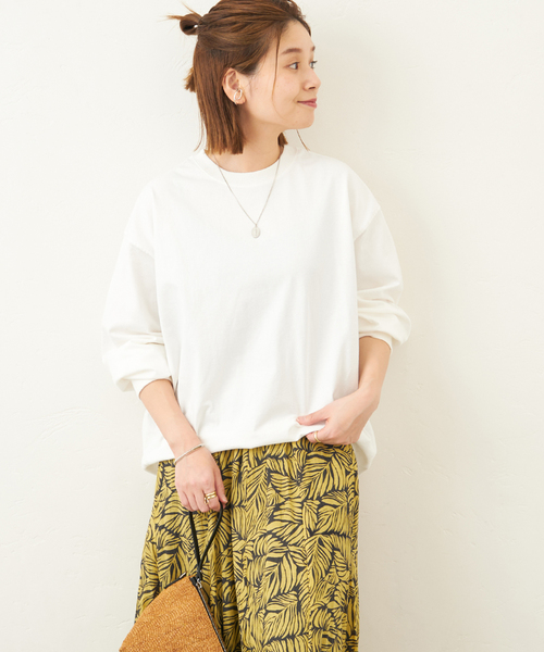 JOURNAL STANDARD(ジャーナルスタンダード)の「タックスウェットシャツ(Tシャツ/カットソー・レディース・ホワイト/チャコールグレー/ブラック/グリーン/ダークブルー・FREE)」の16枚目の写真