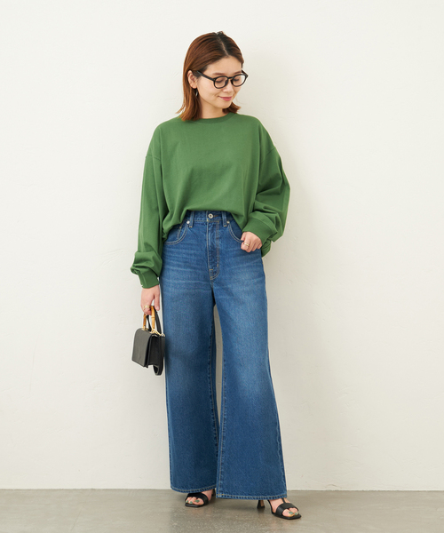 JOURNAL STANDARD(ジャーナルスタンダード)の「タックスウェットシャツ(Tシャツ/カットソー・レディース・ホワイト/チャコールグレー/ブラック/グリーン/ダークブルー・FREE)」の18枚目の写真