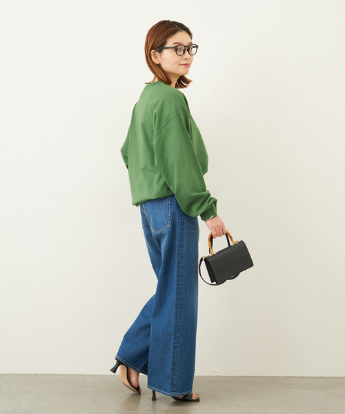 JOURNAL STANDARD(ジャーナルスタンダード)の「タックスウェットシャツ(Tシャツ/カットソー・レディース・ホワイト/チャコールグレー/ブラック/グリーン/ダークブルー・FREE)」の19枚目の写真