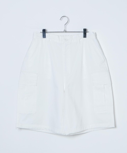 WEGO（ウィゴー）の「WEGO/ワイドカーゴショーツ（カーゴパンツ・メンズ・カーキ/ブラック/ホワイト・LARGE/MEDIUM）」の4枚目の写真