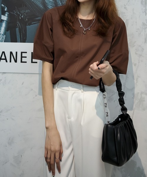 Diosfront(ディオスフロント)の「ボリュウームスリーブブラウス(シャツ/ブラウス・レディース・ホワイト/ベージュ/サックスブルー/イエロー/ライトグリーン/モカ・FREE)」の19枚目の写真