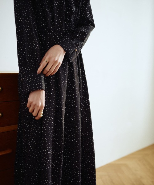 ☆美品◆アーバンリサーチロッソ◆ウエストマークフリルカラーワンピース URBAN RESEARCH ROSSO WOMEN（アーバンリサーチ ロッソ）の