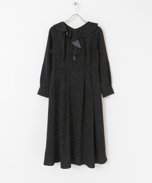 ☆美品◆アーバンリサーチロッソ◆ウエストマークフリルカラーワンピース URBAN RESEARCH ROSSO WOMEN（アーバンリサーチ ロッソ）の