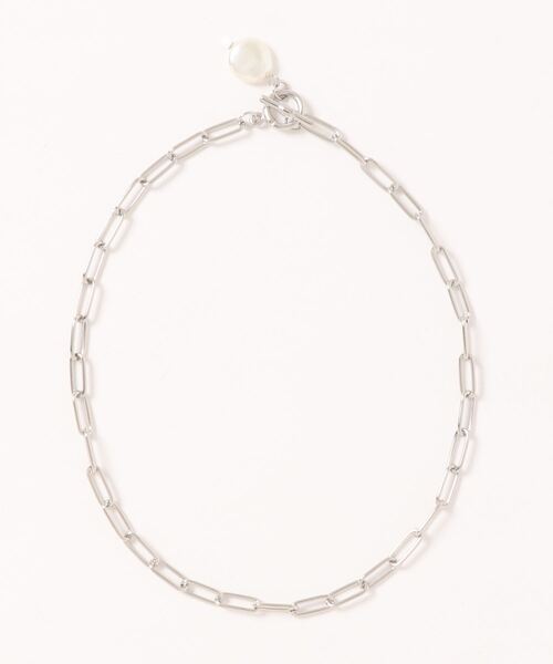 N.（N. Natural Beauty Basic）（エヌエヌナチュラルビューティーベーシック）の「パール×チェーンネックレス（ネックレス・レディース・シルバー/ゴールド・FREE）」の6枚目の写真