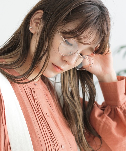 Crisp（クリスプ）の「メタルフレームグラス（メガネ・レディース・ブラック/ベージュ/ブラウン・FREE）」の9枚目の写真