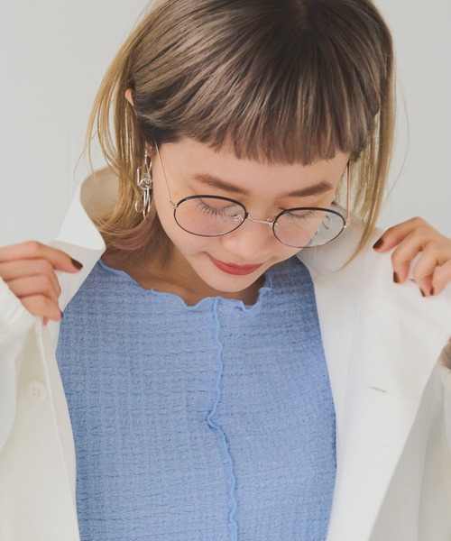 Crisp（クリスプ）の「メタルフレームグラス（メガネ・レディース・ブラック/ベージュ/ブラウン・FREE）」の18枚目の写真
