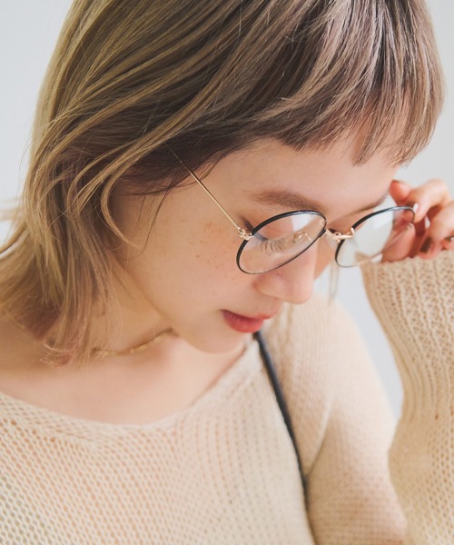 Crisp（クリスプ）の「メタルフレームグラス（メガネ・レディース・ブラック/ベージュ/ブラウン・FREE）」の13枚目の写真