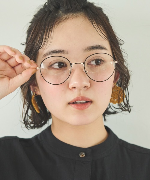 Crisp（クリスプ）の「メタルフレームグラス（メガネ・レディース・ブラック/ベージュ/ブラウン・FREE）」の12枚目の写真