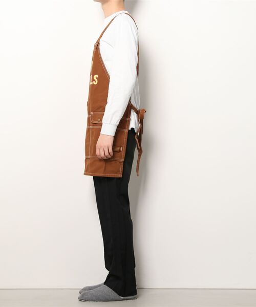 Lee（リー）の「Lee(リー)ダック・ヒッコリー・デニムエプロン（エプロン・メンズ・ブラック/ブラウン/インディゴブルー/ストライプ/ワンウォッシュ・M）」の6枚目の写真