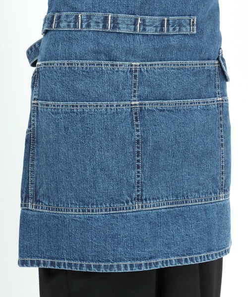 Lee（リー）の「Lee(リー)ダック・ヒッコリー・デニムエプロン（エプロン・メンズ・ブラック/ブラウン/インディゴブルー/ストライプ/ワンウォッシュ・M）」の10枚目の写真