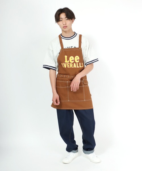Lee（リー）の「Lee(リー)ダック・ヒッコリー・デニムエプロン（エプロン・メンズ・ブラック/ブラウン/インディゴブルー/ストライプ/ワンウォッシュ・M）」の21枚目の写真