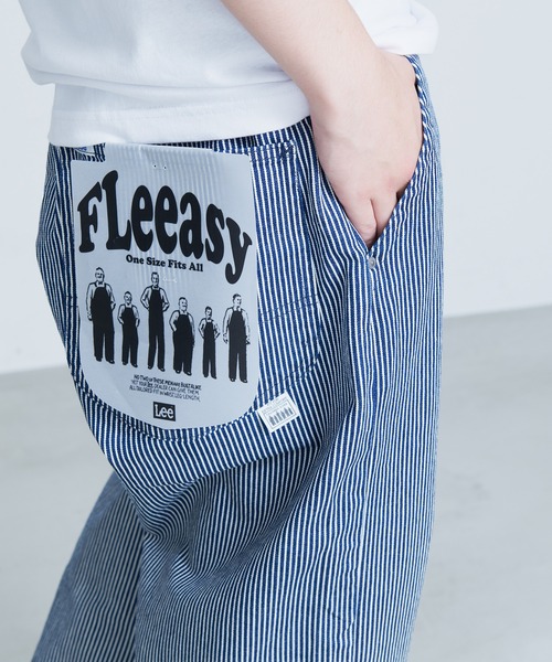 Lee(リー)の「【LEE/リー】 FLEEASY イージーパンツ ストレッチ ワイドパンツ テーパードシルエット(デニムパンツ・メンズ・ワンウォッシュ/アイボリー/ベージュ/ネイビー/ブルー系その他/オリーブ/グリーン/イエロー/レッド/ピンク/ロイヤルブルー/ダークパープル・FREE)」の6枚目の写真