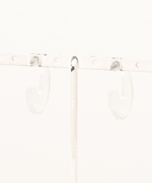 LAKOLE（ラコレ）の「クリアスクエアフープピアス / 271662（ピアス（両耳用）・レディース・ブラウン/その他3・FREE）」の3枚目の写真