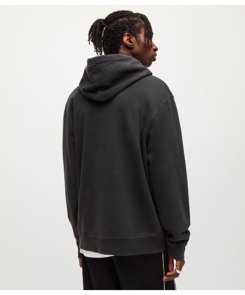 ALLSAINTS（オールセインツ）の「ARCADE PULLOVER HOODIE | ARCADE プルオーバー フーディー（パーカー・メンズ・ブラック・S/XS/M）」の3枚目の写真
