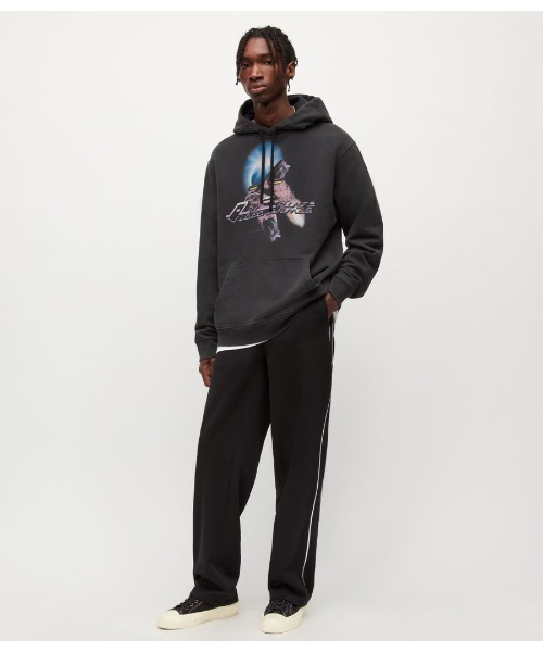 ALLSAINTS（オールセインツ）の「ARCADE PULLOVER HOODIE | ARCADE プルオーバー フーディー（パーカー・メンズ・ブラック・S/XS/M）」の4枚目の写真