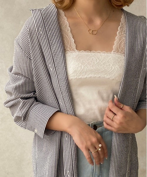apres jour clair(アプレジュールクレア)の「【apres jour clair】レースインナー【ZOZOTOWN限定アイテム】(キャミソール・レディース・オフホワイト/ダークブラウン/モカ・X-LARGE/フリー)」の2枚目の写真