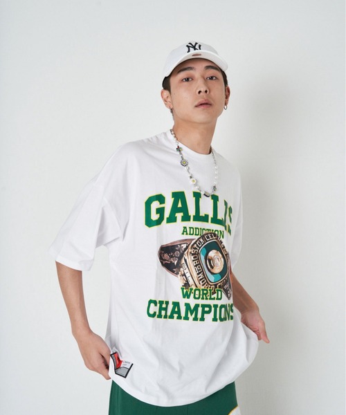 GALLIS ADDICTION(ガリスアディクション)の「GA COLLEGE RING TEE(Tシャツ/カットソー・メンズ・ホワイト/ブラック・M/L)」の2枚目の写真