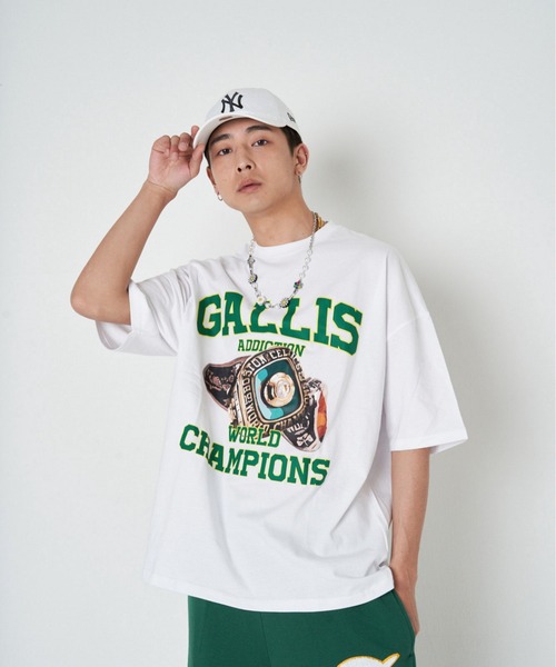 GALLIS ADDICTION(ガリスアディクション)の「GA COLLEGE RING TEE(Tシャツ/カットソー・メンズ・ホワイト/ブラック・M/L)」の7枚目の写真