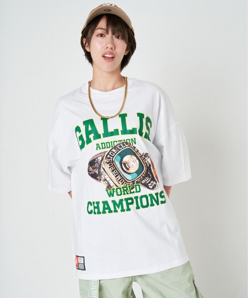 GALLIS ADDICTION(ガリスアディクション)の「GA COLLEGE RING TEE(Tシャツ/カットソー・メンズ・ホワイト/ブラック・M/L)」の12枚目の写真