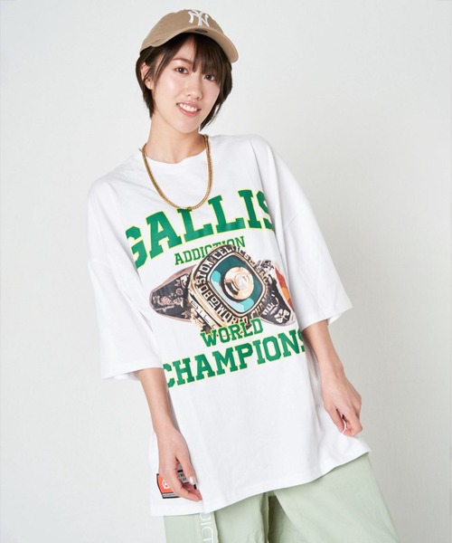 GALLIS ADDICTION(ガリスアディクション)の「GA COLLEGE RING TEE(Tシャツ/カットソー・メンズ・ホワイト/ブラック・M/L)」の4枚目の写真