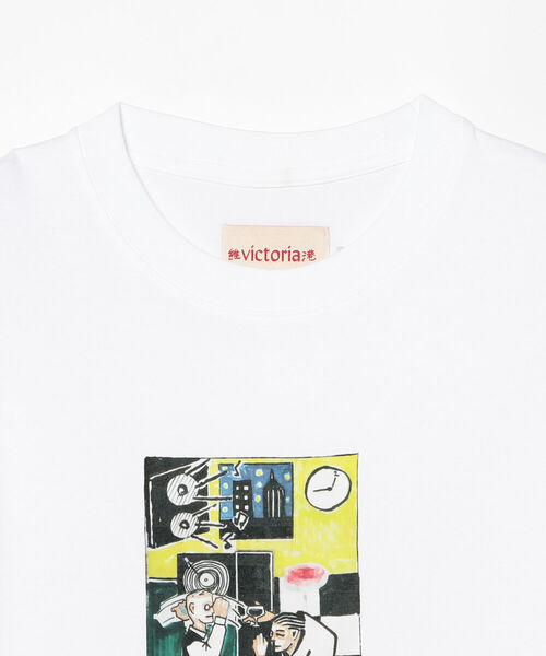 VICTORIA(ヴィクトリア)の「Victoria / BAR TEE(Tシャツ/カットソー・メンズ・ホワイト・MEDIUM/LARGE/X-LARGE)」の4枚目の写真