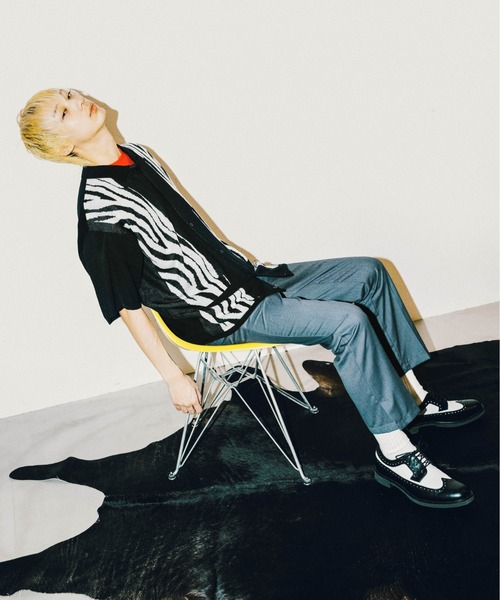 FTW(エフティダブリュー)の「PATTERN KNIT S/S SHIRT(シャツ/ブラウス・メンズ・ブラック/ダークグリーン/レッド/ライトブルー/アイボリー/ブラック×ホワイト・MEDIUM/LARGE)」の20枚目の写真