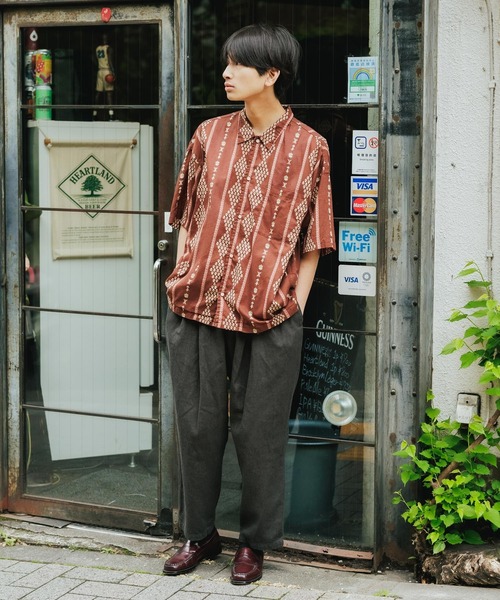 SEVEN BY SEVEN(セブンバイセブン)の「SEVEN BY SEVEN/セブン バイ セブン TUCK PANTS リネン混タックパンツ(スラックス・メンズ・グレー/チャコール・L/M)」の2枚目の写真
