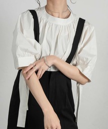 Amiur | puff sleeve ribbon blouse(シャツ/ブラウス)