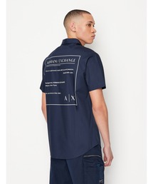 ARMANI EXCHANGE | 【A|X アルマーニ エクスチェンジ】バックロゴプリント　半袖シャツ/SLIM(シャツ/ブラウス)