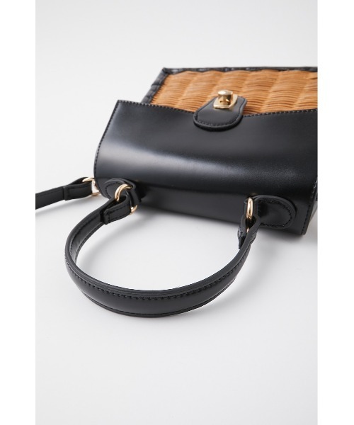 MOUSSY（マウジー）の「RATTAN HAND バッグ（かごバッグ・レディース・ブラック/ベージュ・FREE）」の16枚目の写真