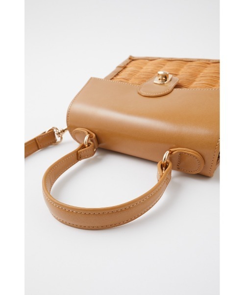 MOUSSY（マウジー）の「RATTAN HAND バッグ（かごバッグ・レディース・ブラック/ベージュ・FREE）」の19枚目の写真