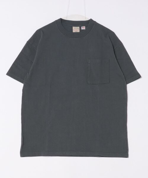 Goodwear（グッドウェア）の「【Goodwear】USA COTTON ヘビーウェイトオーバーサイズBIGポケットTEE　2W7-3505（Tシャツ/カットソー・メンズ・ホワイト/ブラック/チャコールグレー/グレー/ダークインディゴブルー/カーキ/ベージュ/ダークグリーン・M/XL/L）」の8枚目の写真
