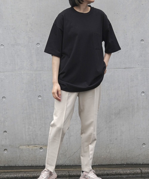 Goodwear（グッドウェア）の「【Goodwear】USA COTTON ヘビーウェイトオーバーサイズBIGポケットTEE　2W7-3505（Tシャツ/カットソー・メンズ・ホワイト/ブラック/チャコールグレー/グレー/ダークインディゴブルー/カーキ/ベージュ/ダークグリーン・M/XL/L）」の15枚目の写真
