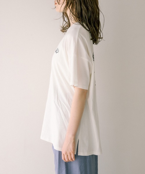 PEANUTS（ピーナッツ）の「PEANUTSゆるTシャツ（Tシャツ/カットソー・レディース・ブラック/オフホワイト・FREE）」の10枚目の写真