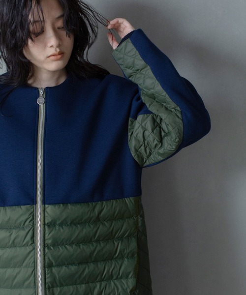 MARECHAL TERRE（マルシャルテル）の「ノーカラーダウンコート（ダウン