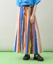 Paradise Picnic | TE VALT ぼかしプリントロングスカート(スカート)