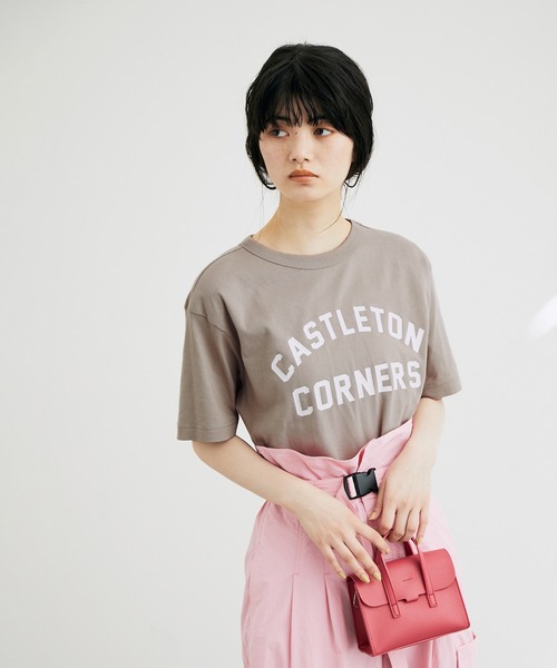 Champion(チャンピオン)の「【champion】LOGO T-SHIRTS(Tシャツ/カットソー・レディース・ホワイト/ベージュ/ライトグリーン/ブラック・FREE)」の3枚目の写真