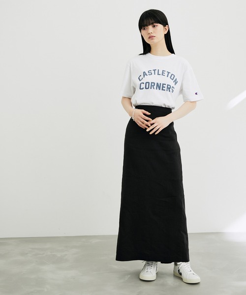 Champion(チャンピオン)の「【champion】LOGO T-SHIRTS(Tシャツ/カットソー・レディース・ホワイト/ベージュ/ライトグリーン/ブラック・FREE)」の6枚目の写真
