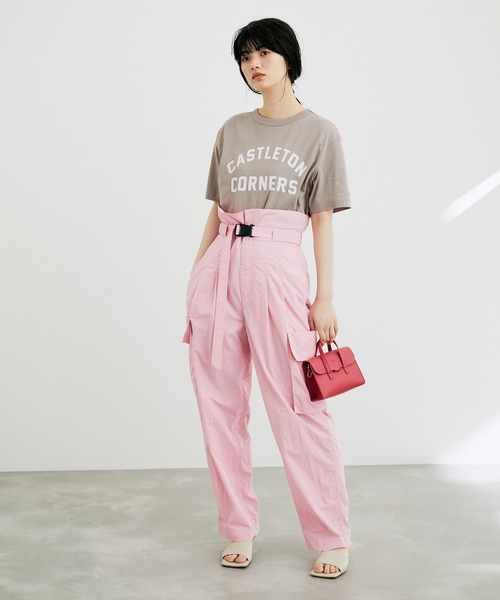 Champion(チャンピオン)の「【champion】LOGO T-SHIRTS(Tシャツ/カットソー・レディース・ホワイト/ベージュ/ライトグリーン/ブラック・FREE)」の7枚目の写真
