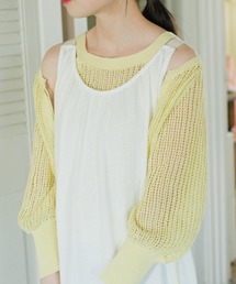 Kastane | 【マルチウェイ】アメスリニットタンク×カーデSET(カーディガン/ボレロ)