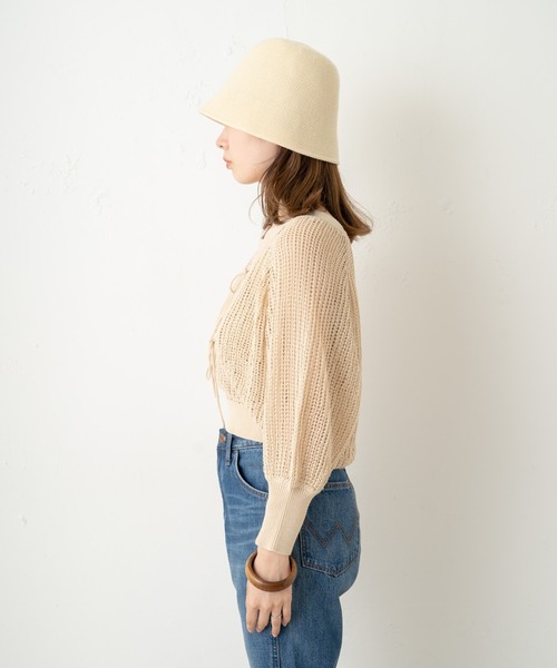 Kastane(カスタネ)の「【マルチウェイ】アメスリニットタンク×カーデSET(カーディガン/ボレロ・レディース・イエロー/アイボリー/ピンク・FREE)」の21枚目の写真