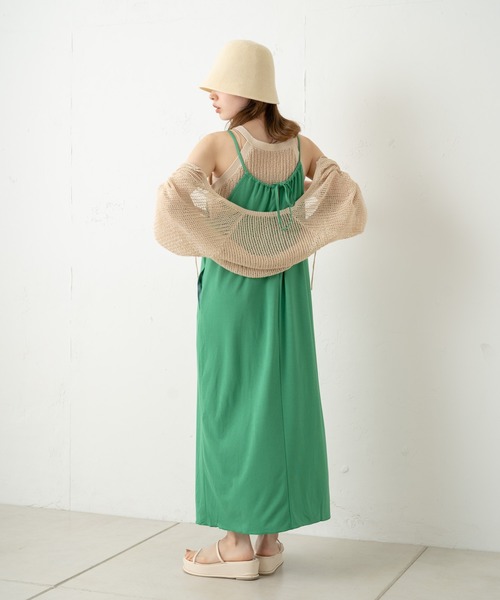 Kastane(カスタネ)の「【マルチウェイ】アメスリニットタンク×カーデSET(カーディガン/ボレロ・レディース・イエロー/アイボリー/ピンク・FREE)」の14枚目の写真