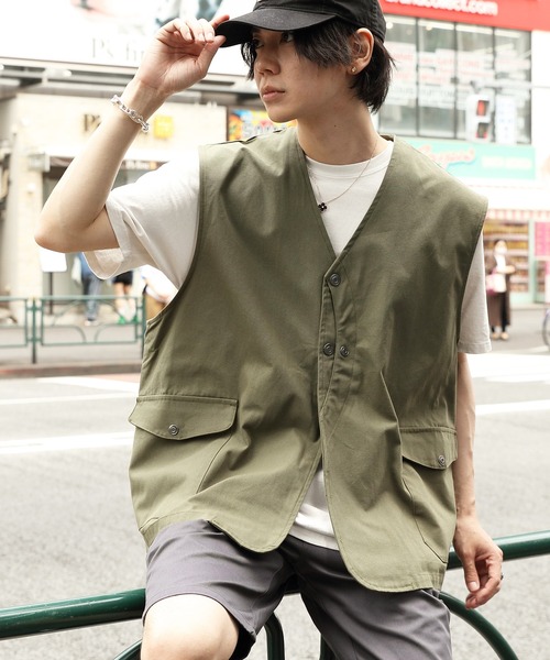 ８(eight)（エイト）の「ダックワークベスト（ベスト・メンズ・ブラック/カーキ/キャメル・MEDIUM/LARGE）」の18枚目の写真