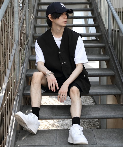 ８(eight)（エイト）の「ダックワークベスト（ベスト・メンズ・ブラック/カーキ/キャメル・MEDIUM/LARGE）」の8枚目の写真