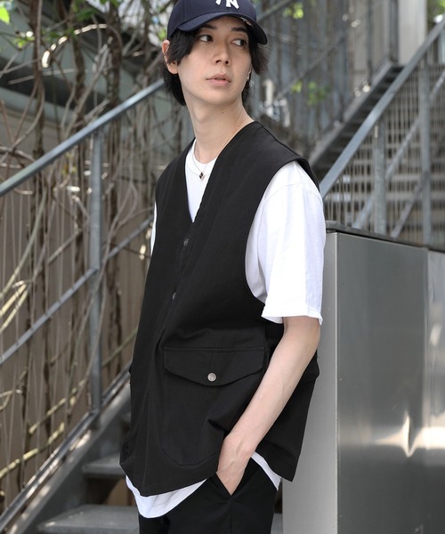 ８(eight)（エイト）の「ダックワークベスト（ベスト・メンズ・ブラック/カーキ/キャメル・MEDIUM/LARGE）」の7枚目の写真