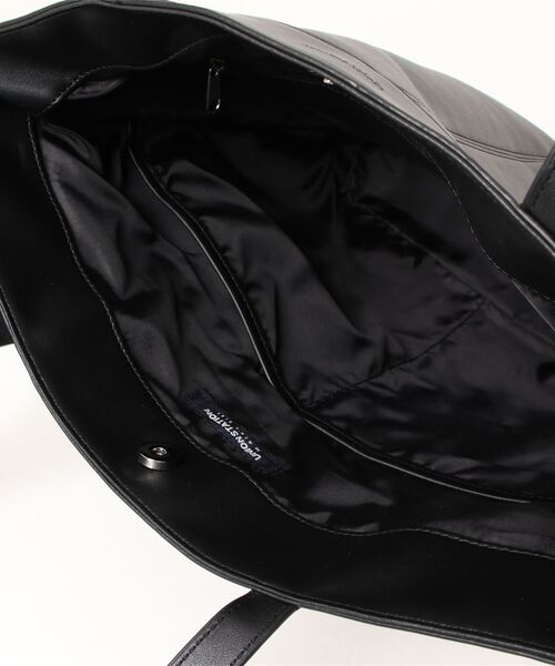UNION STATION(ユニオンステーション)の「シンセティックレザースクエアトートバッグ(トートバッグ・メンズ・ブラック/ブラック系その他・FREE)」の16枚目の写真