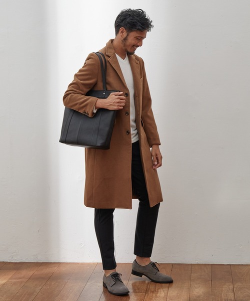 UNION STATION(ユニオンステーション)の「シンセティックレザースクエアトートバッグ(トートバッグ・メンズ・ブラック/ブラック系その他・FREE)」の6枚目の写真