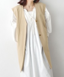 Chillfar | 22SSリネンライクジレ(ベスト)