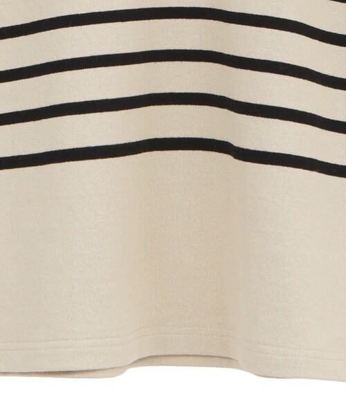 CLANE（クラネ）の「【CLANE/クラネ】WIDE HENRY NECK BORDER