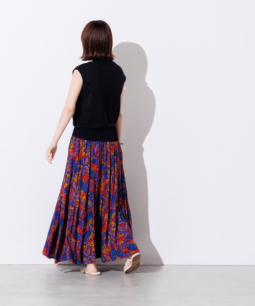 lil nina（リルニーナ）の「＜MADE IN INDIA＞アフリカン総柄ギャザー